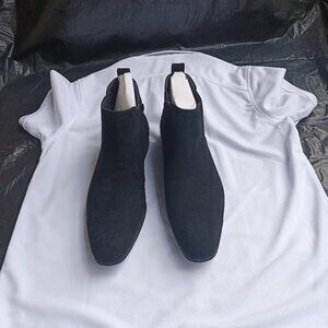 Black Suede Chelsea Boot